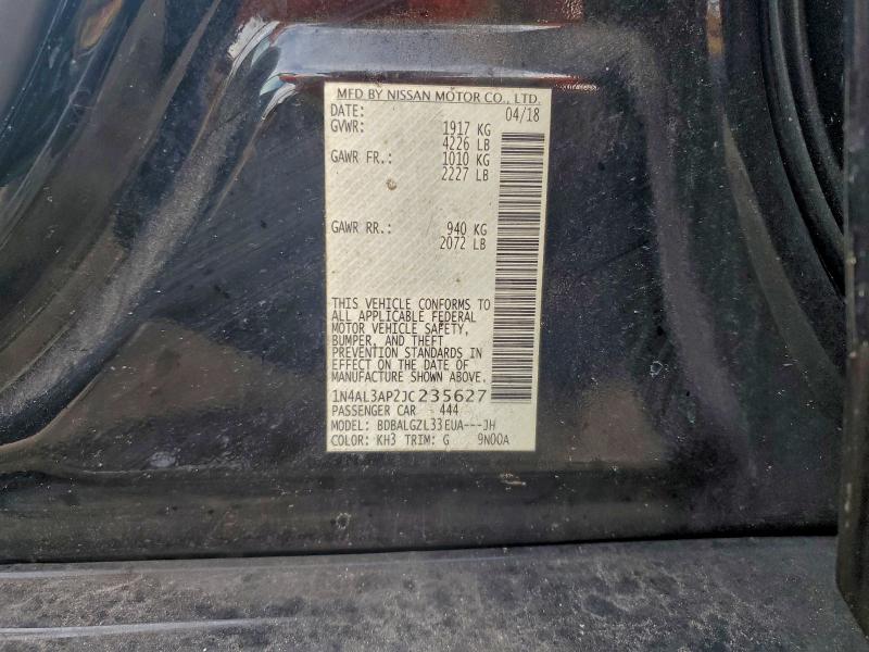 Aukcja sprzedaży 2018 Nissan Altima, vin: 1N4AL3AP2JC235627, numer aukcji: 97942305