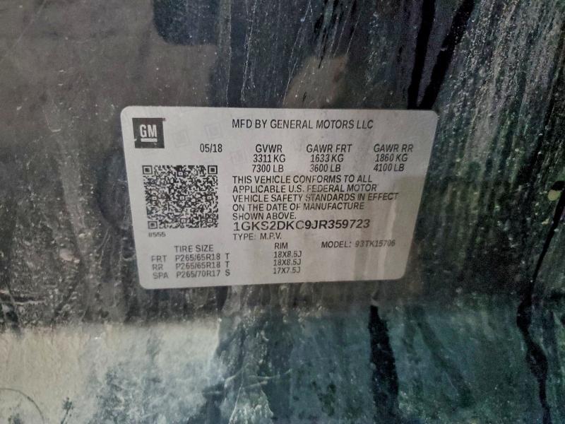 Продажа на аукционе авто 2018 Gmc Yukon, vin: 1GKS2DKC9JR359723, номер лота: 95467475