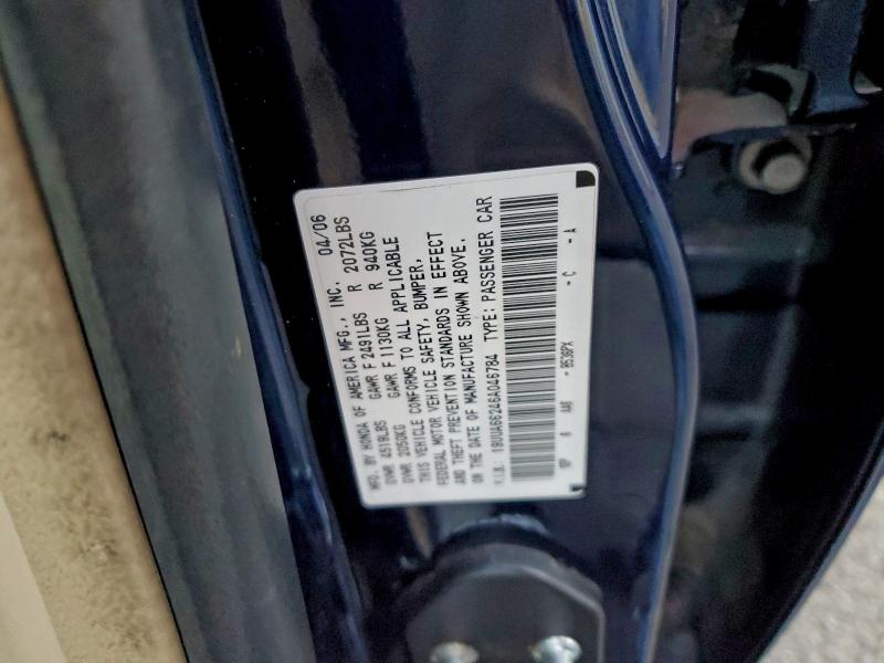 2006 Acura 3.2tl მანქანა იყიდება აუქციონზე, vin: 19UUA66246A046784, აუქციონის ნომერი: 95927665