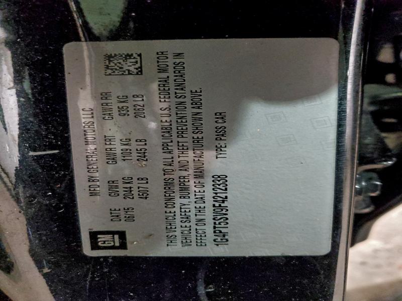 94666905 :رقم المزاد ، 1G4PT5SV9F4212338 vin ، 2015 Buick Verano مزاد بيع