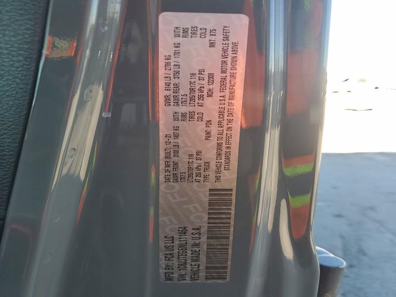 96591035 :رقم المزاد ، 1C6JJTEG6NL111464 vin ، 2022 Jeep Gladiator مزاد بيع