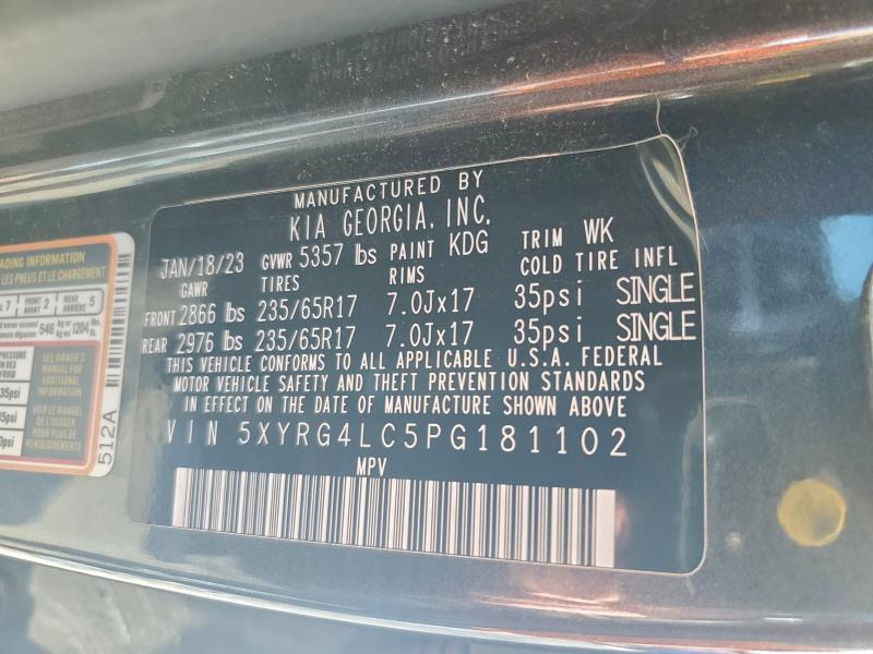 Aukcja sprzedaży 2023 Kia Sorento, vin: 5XYRG4LC5PG181102, numer aukcji: 97569565