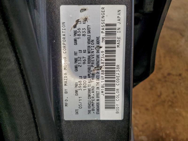 Продаж на аукціоні авто 2011 Mazda 3, vin: JM1BL1VF8B1487349, номер лоту: 97220565