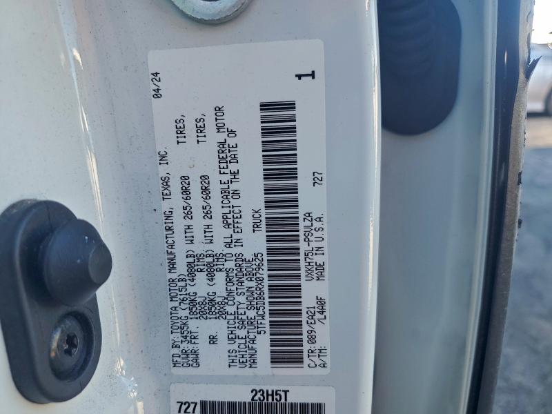 Aukcja sprzedaży 2024 Toyota Tundra Cre, vin: 5TFWC5DB6RX079625, numer aukcji: 97380695
