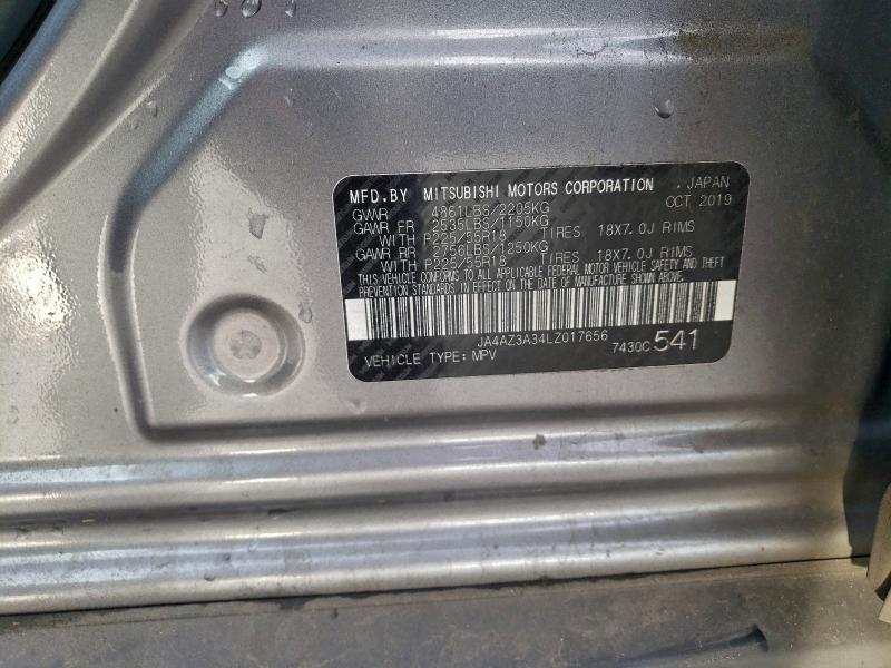 Продаж на аукціоні авто 2020 Mitsubishi Outlander, vin: JA4AZ3A34LZ017656, номер лоту: 96086125