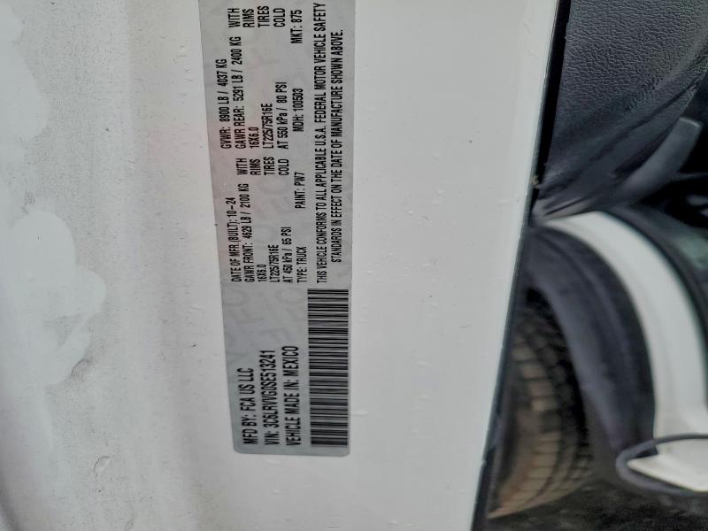 94871195 :رقم المزاد ، 3C6LRVVG0SE513241 vin ، 2025 Ram Promaster مزاد بيع