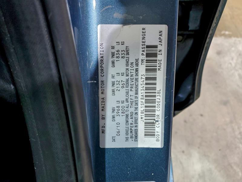 95394505 :رقم المزاد ، JM1BL1SF8A1345473 vin ، 2010 Mazda 3 مزاد بيع