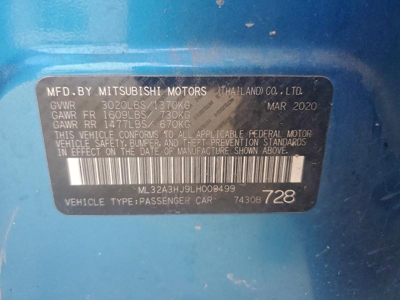 Продажа на аукционе авто 2020 Mitsubishi Mirage, vin: ML32A3HJ9LH009499, номер лота: 98195365