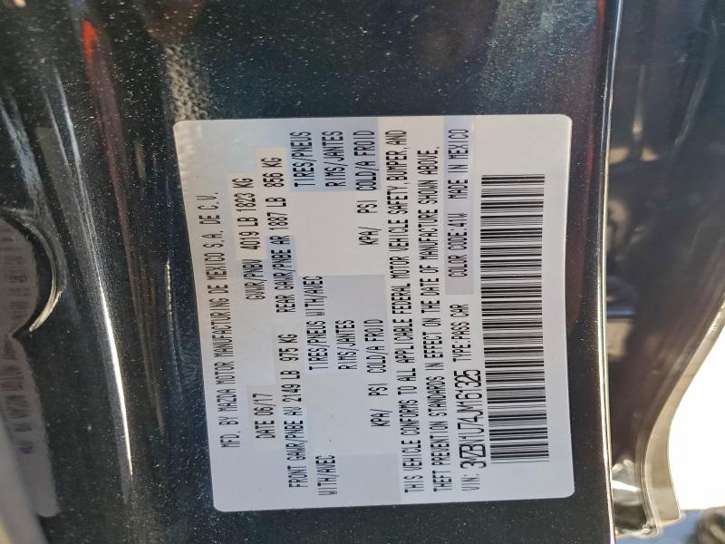 Aukcja sprzedaży 2018 Mazda 3, vin: 3MZBN1U74JM161325, numer aukcji: 96914045