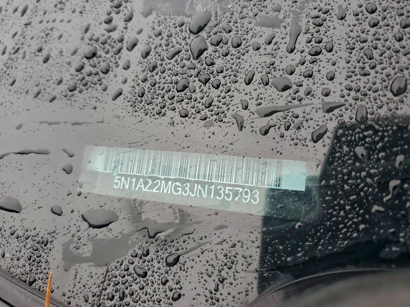 Продаж на аукціоні авто 2018 Nissan Murano, vin: 5N1AZ2MG3JN135793, номер лоту: 95717805