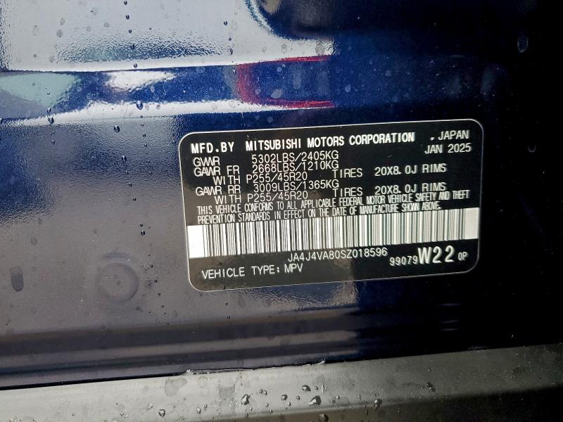 Продаж на аукціоні авто 2025 Mitsubishi Outlander, vin: JA4J4VA80SZ018596, номер лоту: 95710535