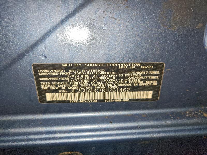 Продажа на аукционе авто 2024 Subaru Crosstrek, vin: JF2GUADC7RH261462, номер лота: 97838675