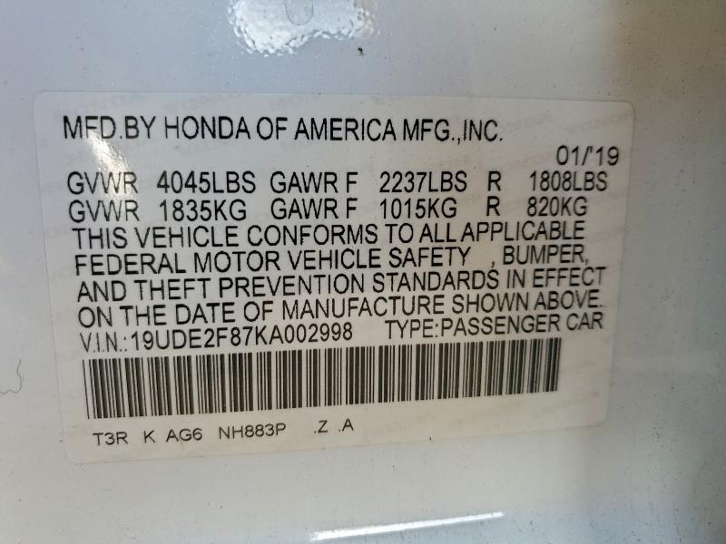 Продажа на аукционе авто 2019 Acura Ilx, vin: 19UDE2F87KA002998, номер лота: 95328825