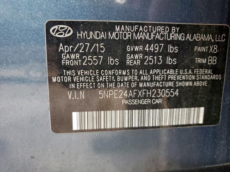 Продажа на аукционе авто 2015 Hyundai Sonata, vin: 5NPE24AFXFH230554, номер лота: 96492725
