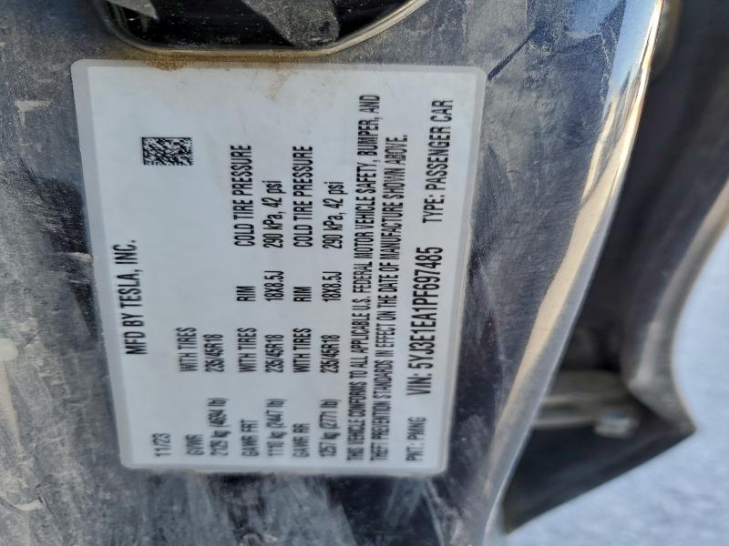 Aukcja sprzedaży 2023 Tesla Model 3, vin: 5YJ3E1EA1PF697485, numer aukcji: 97091745
