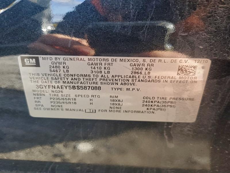 Aukcja sprzedaży 2011 Cadillac Srx Luxury, vin: 3GYFNAEY5BS587088, numer aukcji: 96561095
