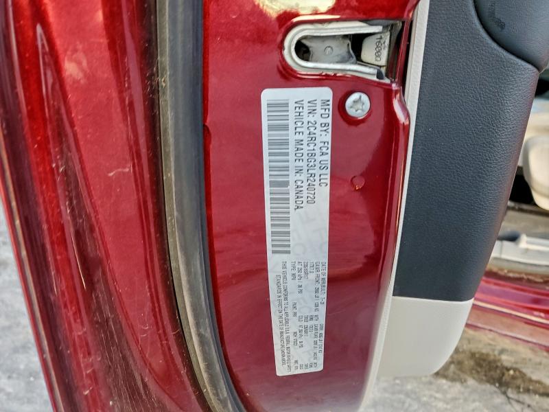 Aukcja sprzedaży 2020 Chrysler Pacifica, vin: 2C4RC1BG3LR240720, numer aukcji: 97850595