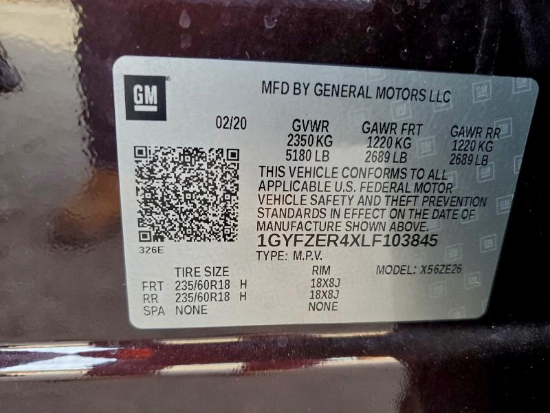 Продаж на аукціоні авто 2020 Cadillac Xt4, vin: 1GYFZER4XLF103845, номер лоту: 96131145