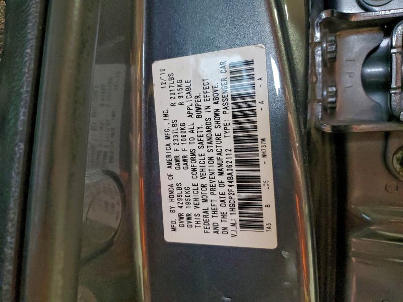 Aukcja sprzedaży 2011 Honda Accord, vin: 1HGCP2F44BA062112, numer aukcji: 96126955