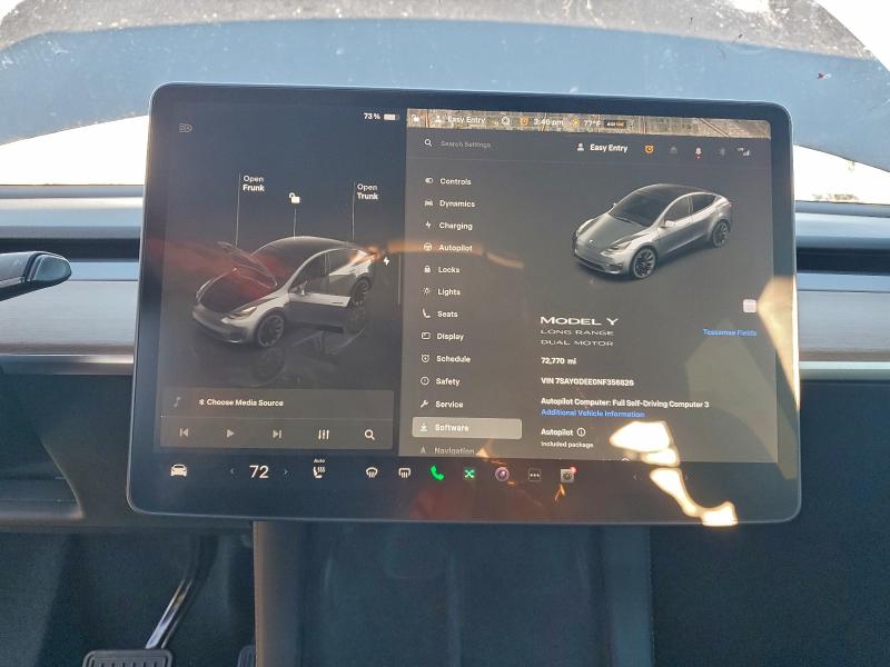 Aukcja sprzedaży 2022 Tesla Model Y, vin: 7SAYGDEE0NF356826, numer aukcji: 96610045