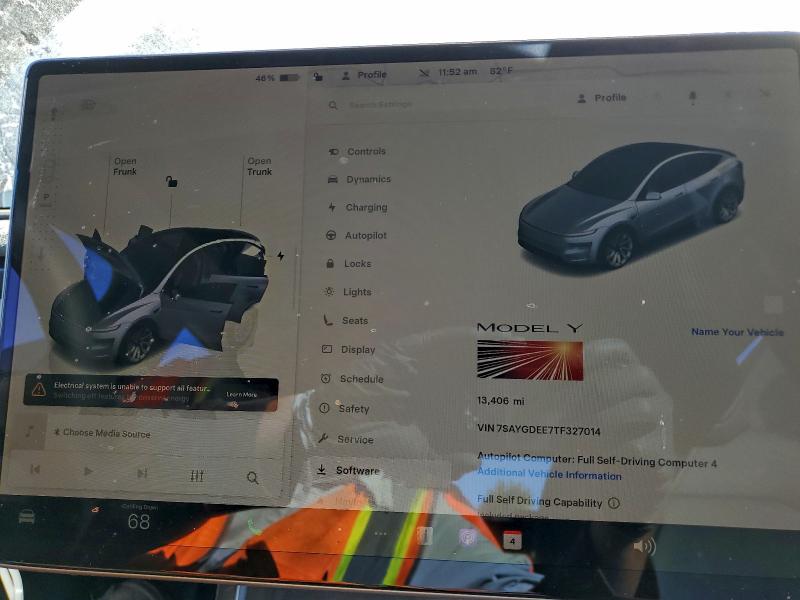 Aukcja sprzedaży 2026 Tesla Model Y, vin: 7SAYGDEE7TF327014, numer aukcji: 95548855