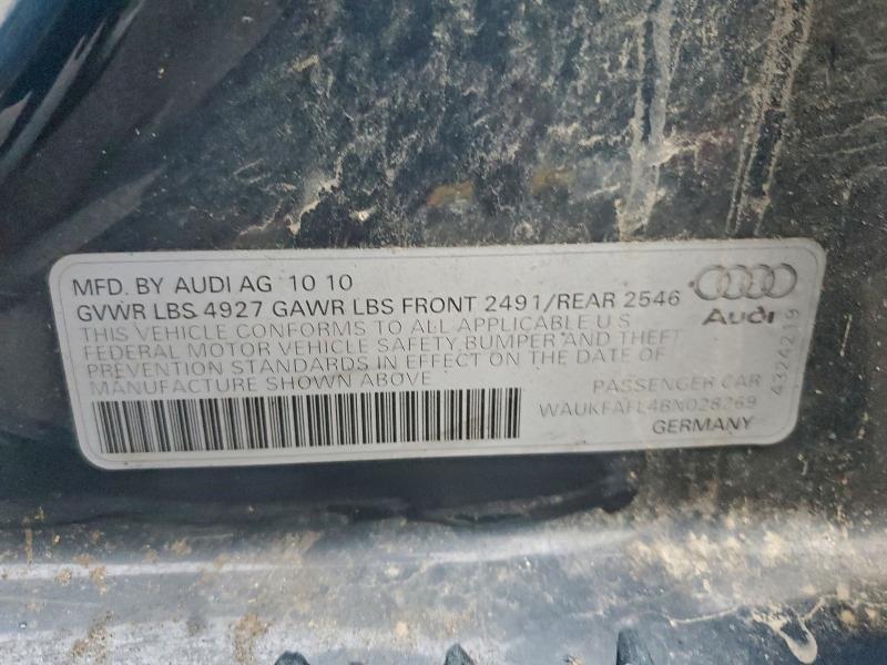 2011 Audi A4 Prestig მანქანა იყიდება აუქციონზე, vin: WAUKFAFL4BN028269, აუქციონის ნომერი: 96589645