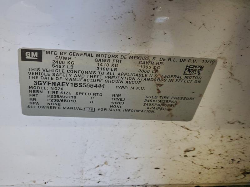 Продаж на аукціоні авто 2011 Cadillac Srx, vin: 3GYFNAEY1BS565444, номер лоту: 97175985