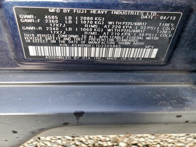 Aukcja sprzedaży 2013 Subaru Outback, vin: 4S4BRBKC1D3309865, numer aukcji: 94051475