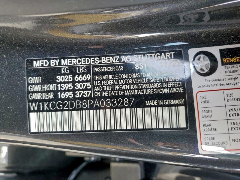 Продажа на аукционе авто 2023 Mercedes-benz Eqs Sedan, vin: W1KCG2DB8PA033287, номер лота: 97032955