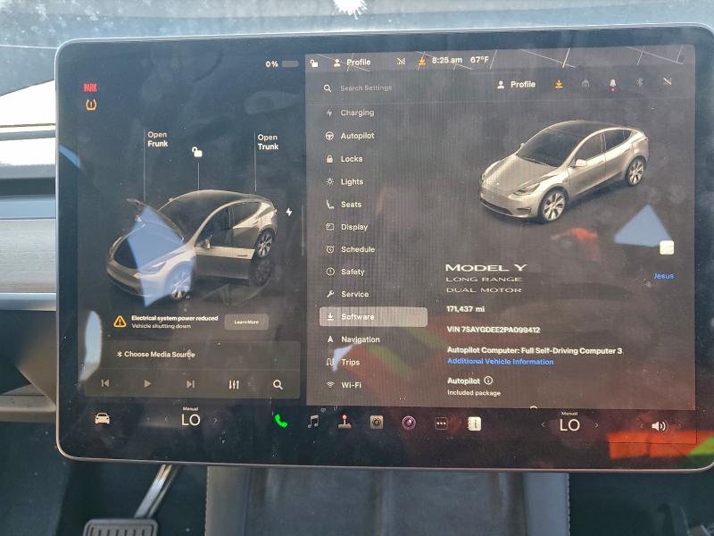 2023 Tesla Model Y მანქანა იყიდება აუქციონზე, vin: 7SAYGDEE2PA099412, აუქციონის ნომერი: 95171485