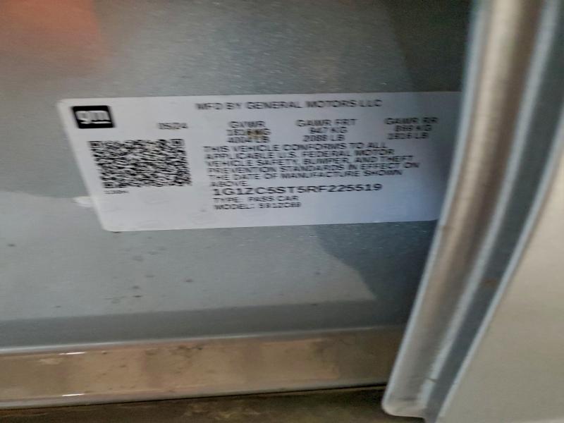 Aukcja sprzedaży 2024 Chevrolet Malibu Ls, vin: 1G1ZC5ST5RF225519, numer aukcji: 97728295