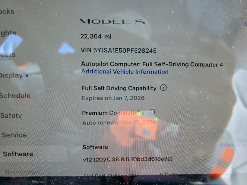 Aukcja sprzedaży 2023 Tesla Model S, vin: 5YJSA1E50PF528245, numer aukcji: 96318225