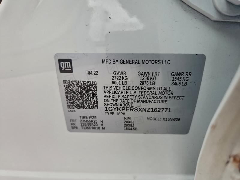 Продажа на аукционе авто 2022 Cadillac Xt6, vin: 1GYKPERSXNZ162771, номер лота: 97276405