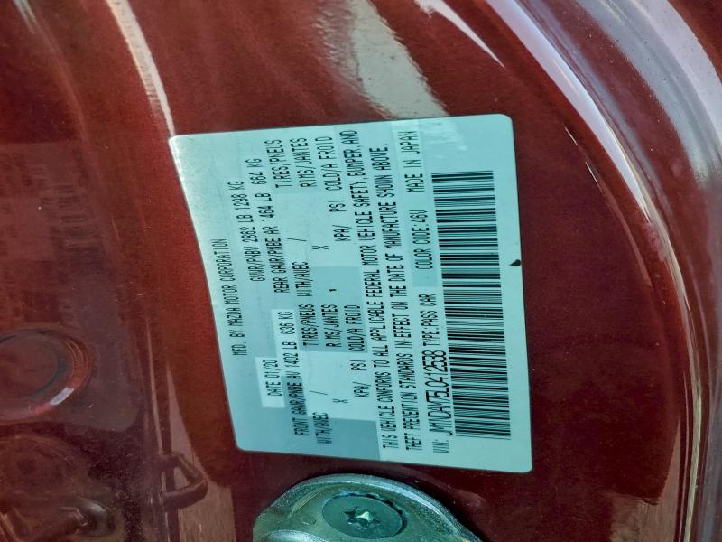 2020 Mazda Mx-5 Miata მანქანა იყიდება აუქციონზე, vin: JM1NDAM75L0412538, აუქციონის ნომერი: 97741075