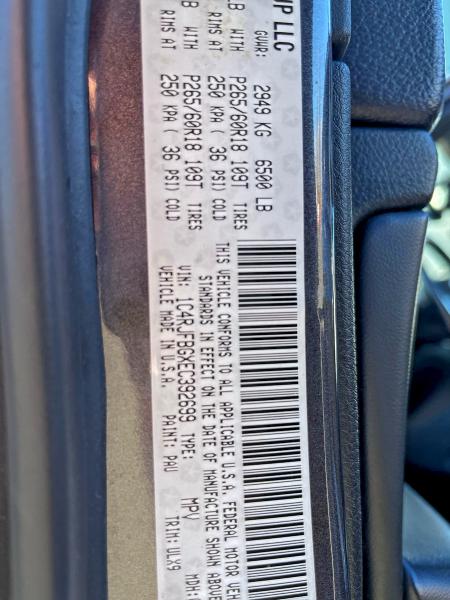2014 Jeep Grand Cher მანქანა იყიდება აუქციონზე, vin: 1C4RJFBGXEC392699, აუქციონის ნომერი: 95162815