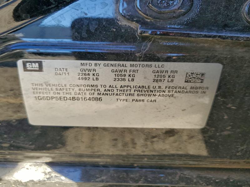 Продаж на аукціоні авто 2011 Cadillac Cts, vin: 1G6DP5ED4B0164086, номер лоту: 96417745