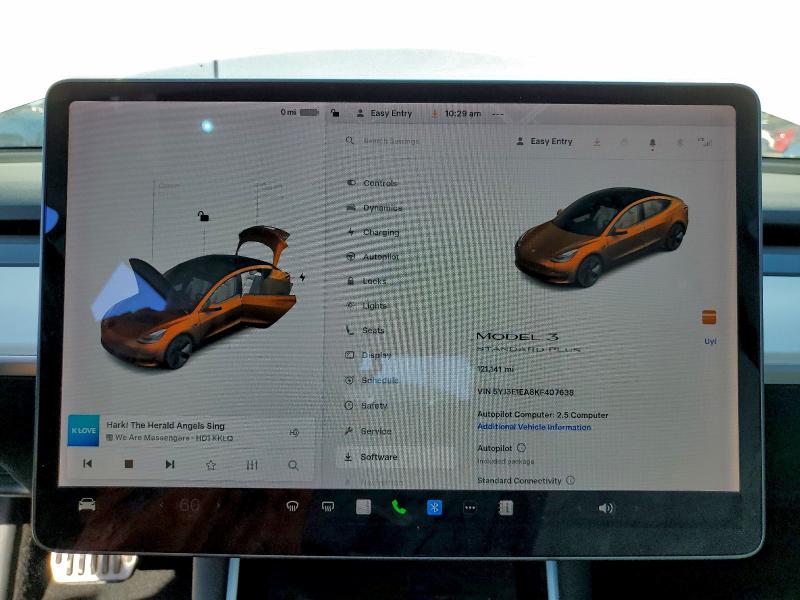 Aukcja sprzedaży 2019 Tesla Model 3, vin: 5YJ3E1EA8KF407638, numer aukcji: 98060615