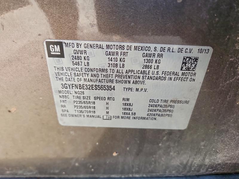 2014 Cadillac Srx მანქანა იყიდება აუქციონზე, vin: 3GYFNBE32ES565354, აუქციონის ნომერი: 96603435