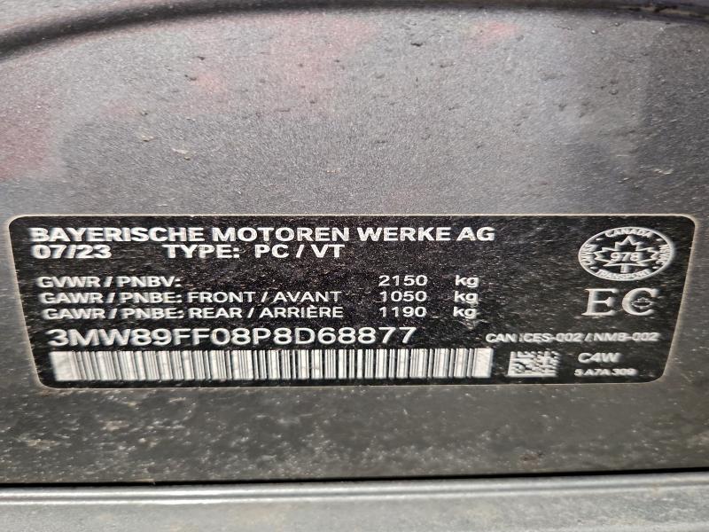 Aukcja sprzedaży 2023 Bmw 330xi, vin: 3MW89FF08P8D68877, numer aukcji: 97492555