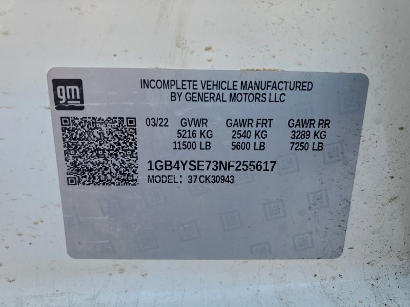 Aukcja sprzedaży 2022 Chevrolet Silverado, vin: 1GB4YSE73NF255617, numer aukcji: 96698025