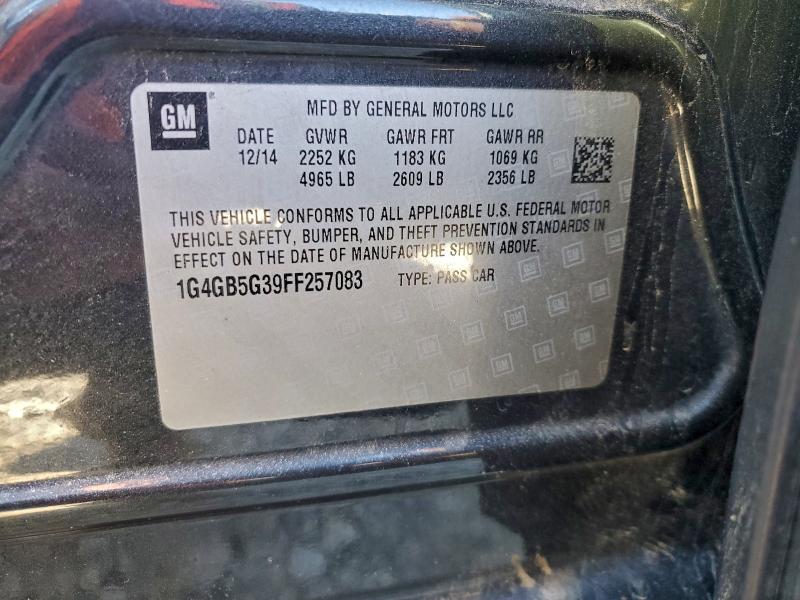 Продаж на аукціоні авто 2015 Buick Lacrosse, vin: 1G4GB5G39FF257083, номер лоту: 95660245