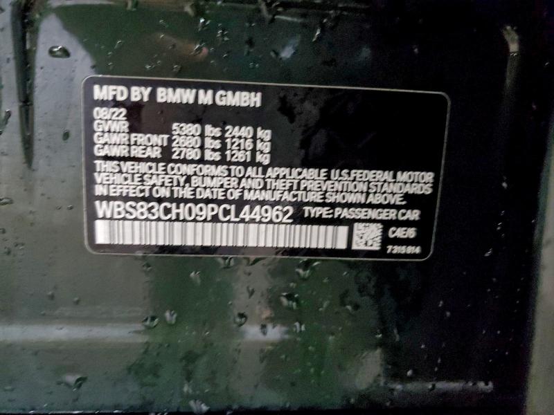 Aukcja sprzedaży 2023 Bmw M5, vin: WBS83CH09PCL44962, numer aukcji: 94276475