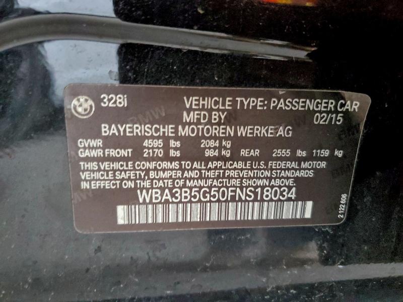 Aukcja sprzedaży 2015 Bmw 328 Xi Sul, vin: WBA3B5G50FNS18034, numer aukcji: 96356075