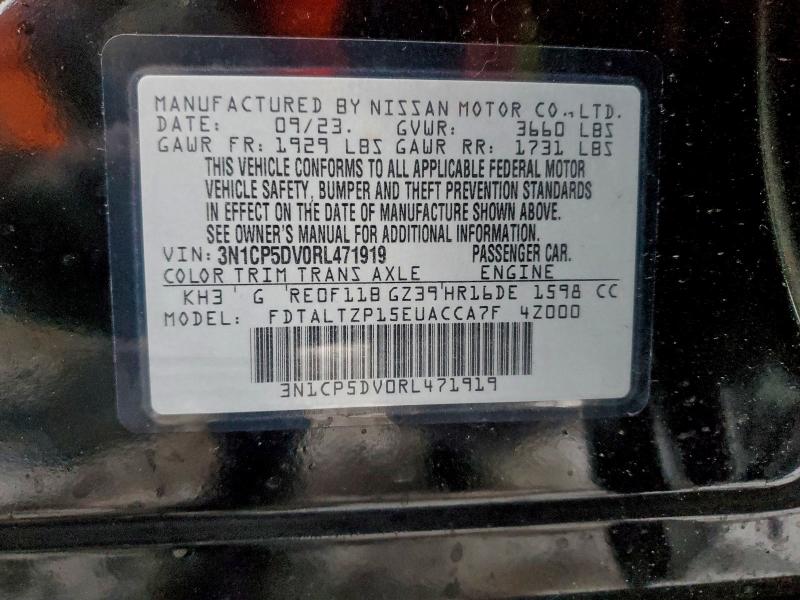 95673985 :رقم المزاد ، 3N1CP5DV0RL471919 vin ، 2024 Nissan Kicks مزاد بيع