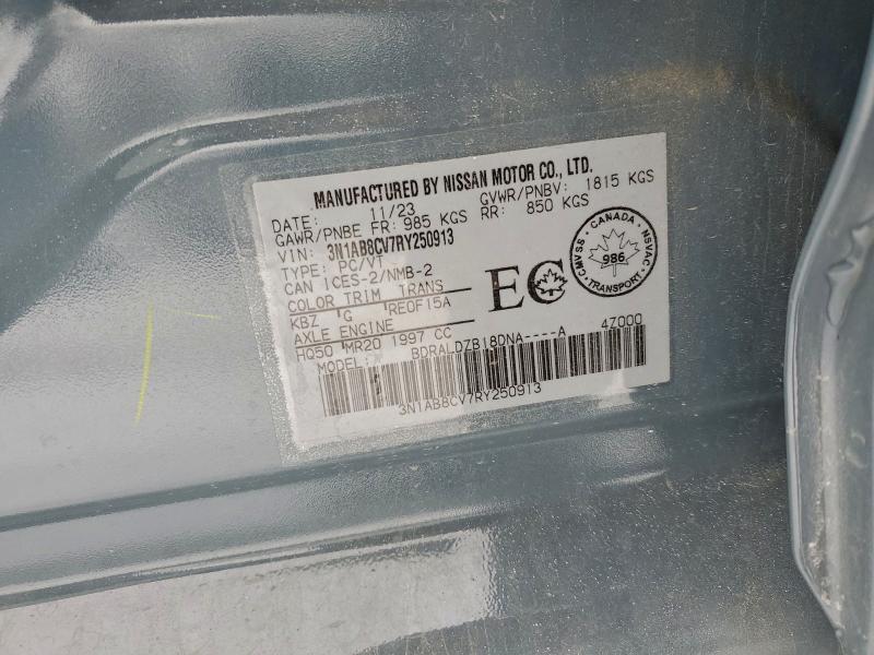 94459645 :رقم المزاد ، 3N1AB8CV7RY250913 vin ، 2024 Nissan Sentra مزاد بيع