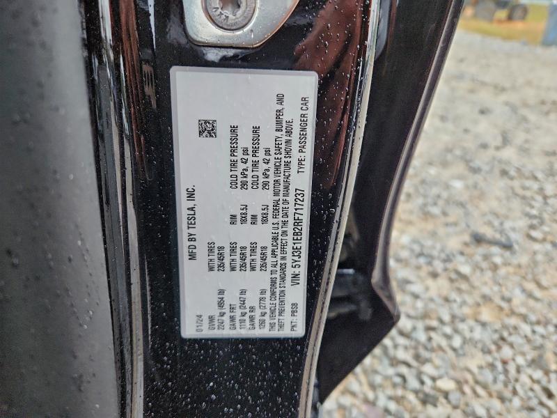 Продаж на аукціоні авто 2024 Tesla Model 3, vin: 5YJ3E1EB2RF717237, номер лоту: 95096725
