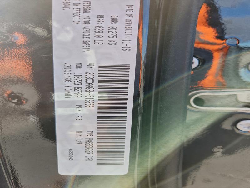 95294365 :رقم المزاد ، 2C3CCAAG3HH516256 vin ، 2017 Chrysler 300 مزاد بيع
