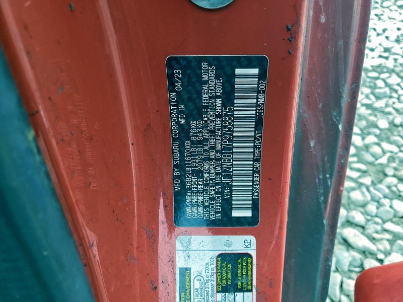 Продажа на аукционе авто 2023 Toyota Gr 86, vin: JF1ZNBB17P9758875, номер лота: 95582725
