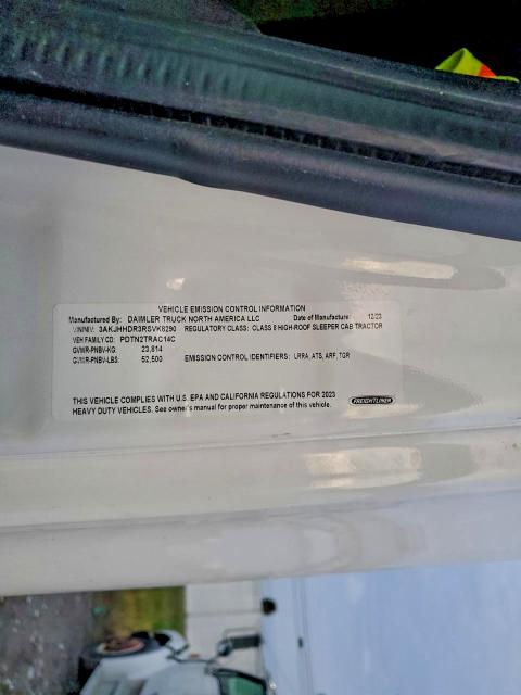 Продажа на аукционе авто 2024 Freightliner Cascadia 126, vin: 3AKJHHDR3RSVK8290, номер лота: 94920645