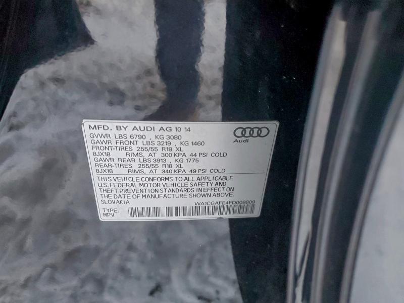 Продаж на аукціоні авто 2015 Audi Q7, vin: WA1CGAFE4FD008809, номер лоту: 96875785